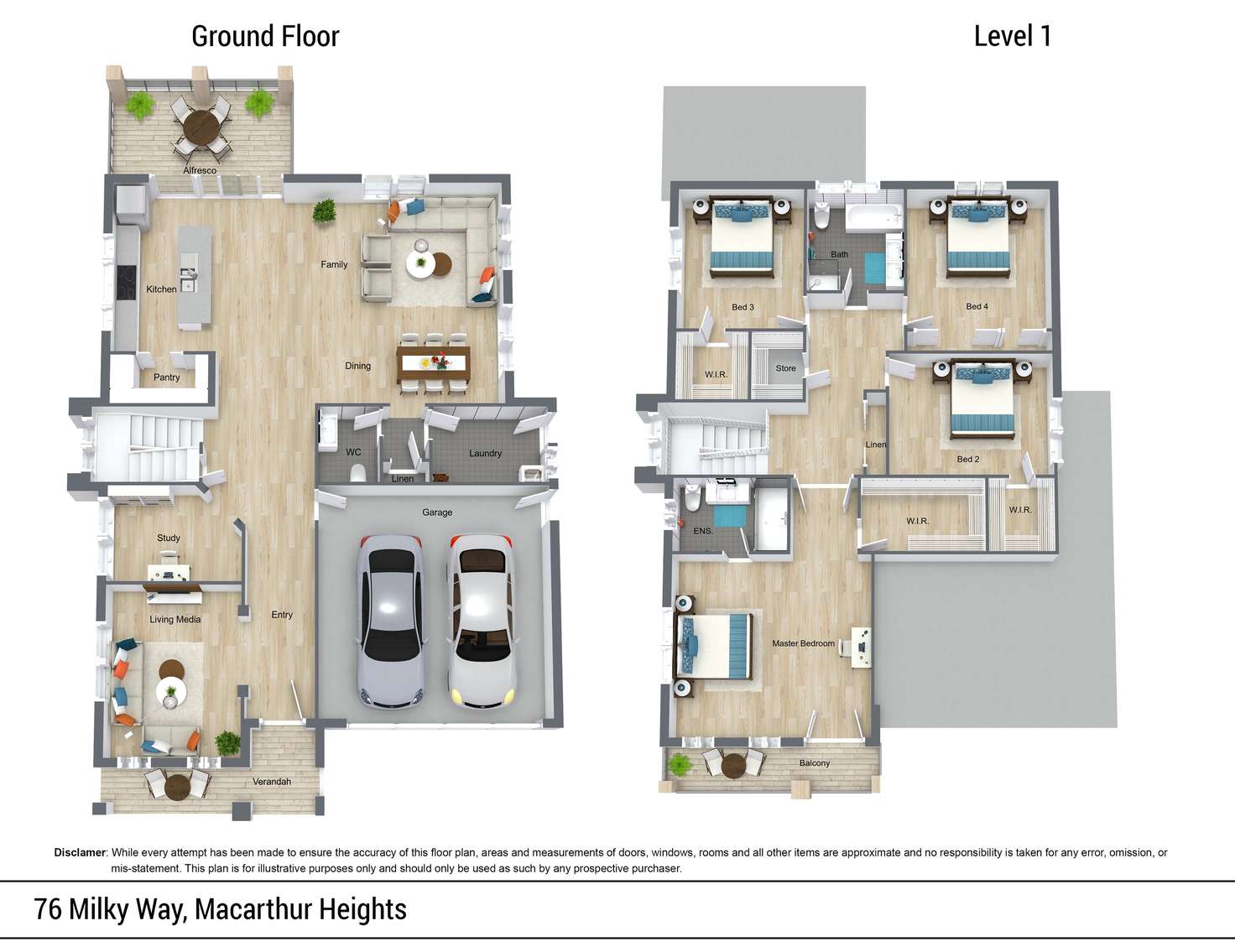 Floorplan of Homely house listing, 76 Milky Way, Campbelltown NSW 2560