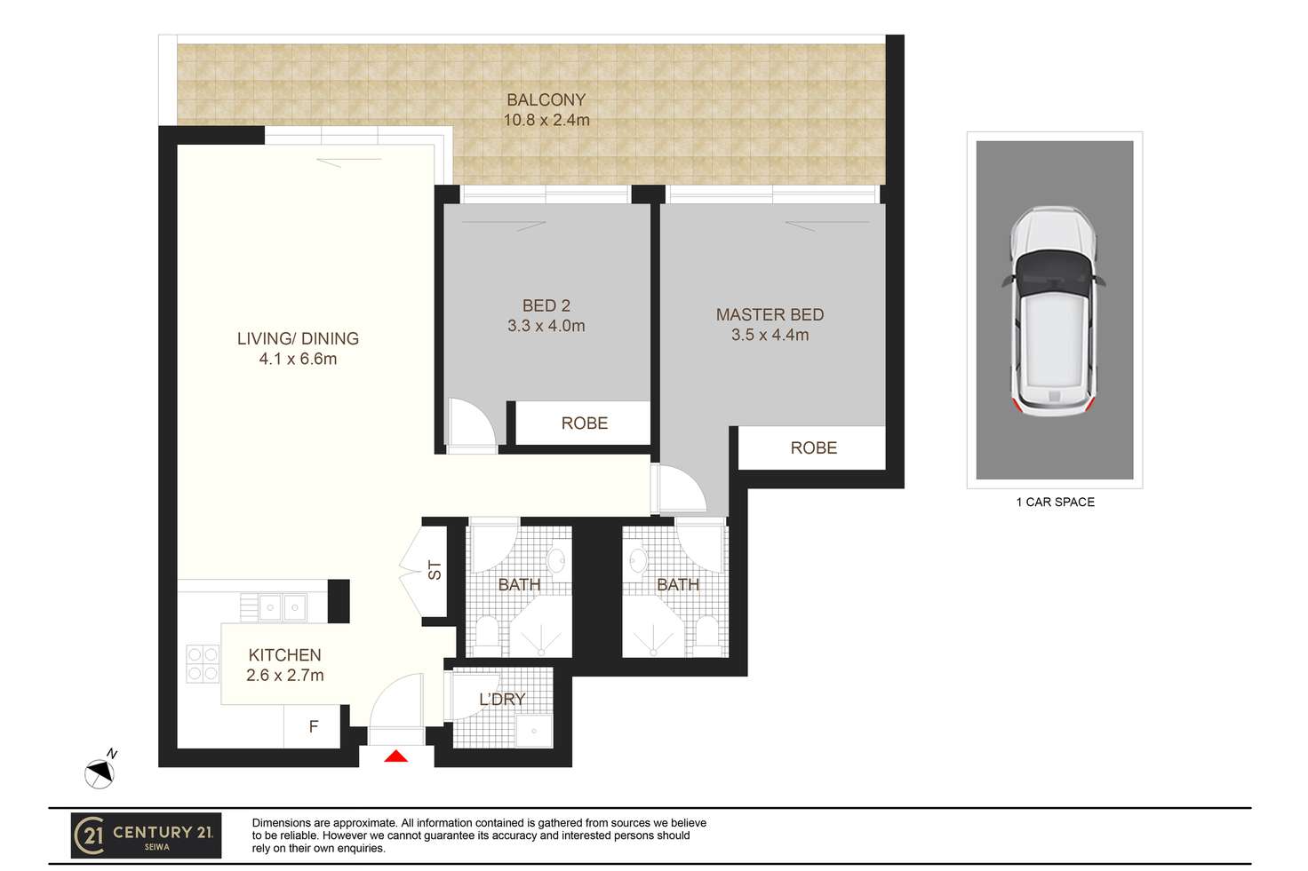 Floorplan of Homely apartment listing, 404/31 Margaret Street, Rozelle NSW 2039