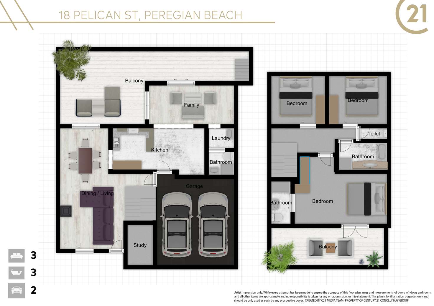 Floorplan of Homely house listing, 18 Pelican Street, Peregian Beach QLD 4573
