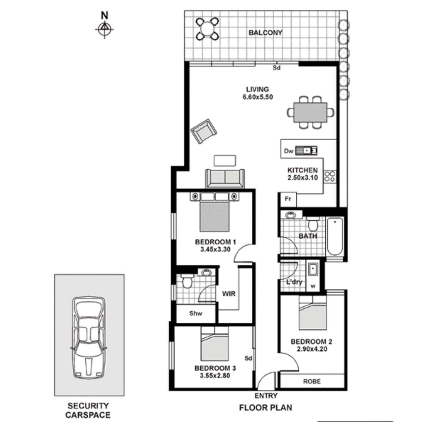 Floorplan of Homely apartment listing, 9/32 Diamond Bay Road, Vaucluse NSW 2030