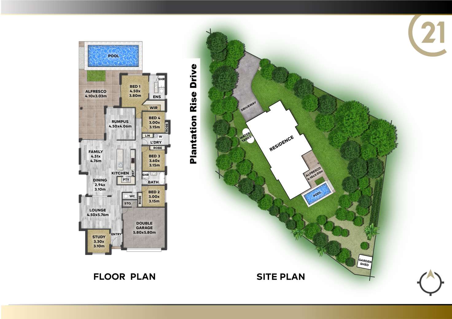 Floorplan of Homely acreageSemiRural listing, 16 Plantation Rise Drive, Woombye QLD 4559