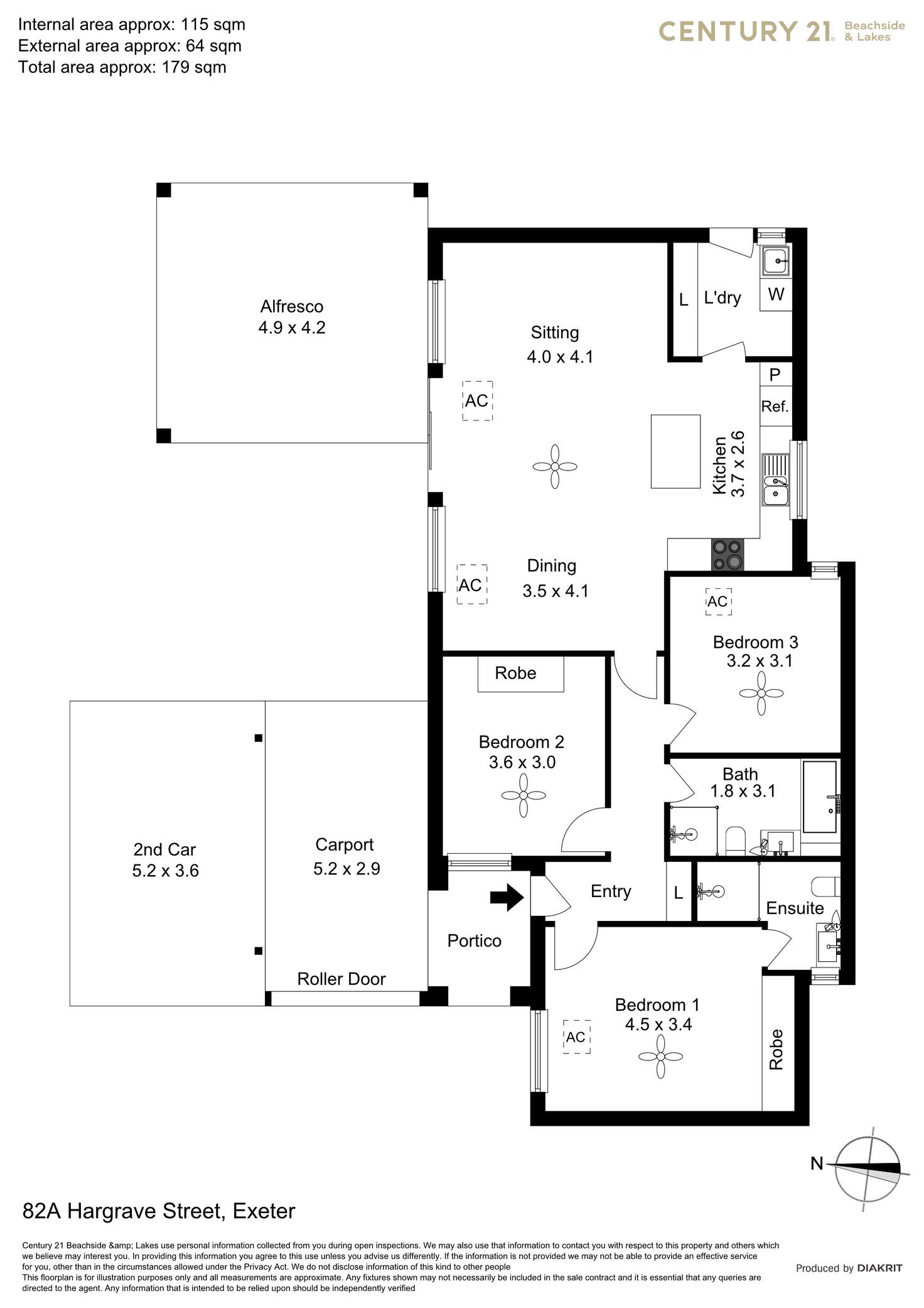 Floorplan of Homely house listing, 82A Hargrave Street, Exeter SA 5019