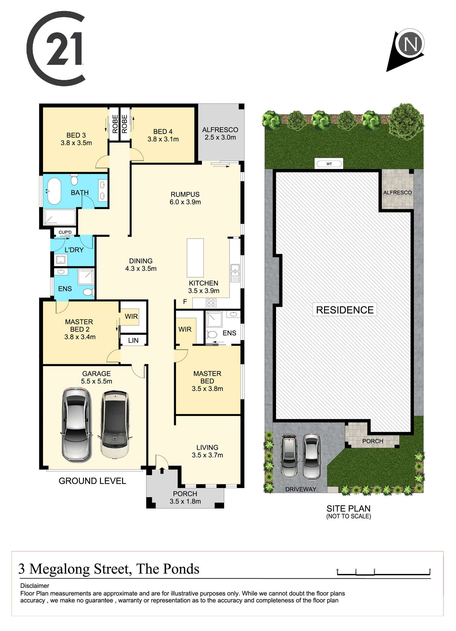 Floorplan of Homely house listing, 3 Megalong Street, The Ponds NSW 2769