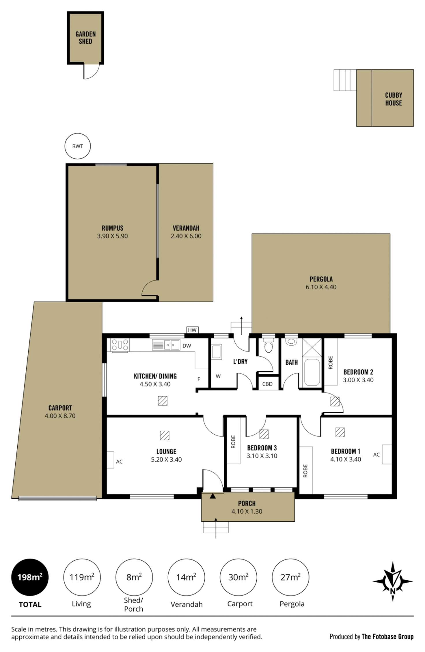 Floorplan of Homely house listing, 14 Jason Street, Christie Downs SA 5164