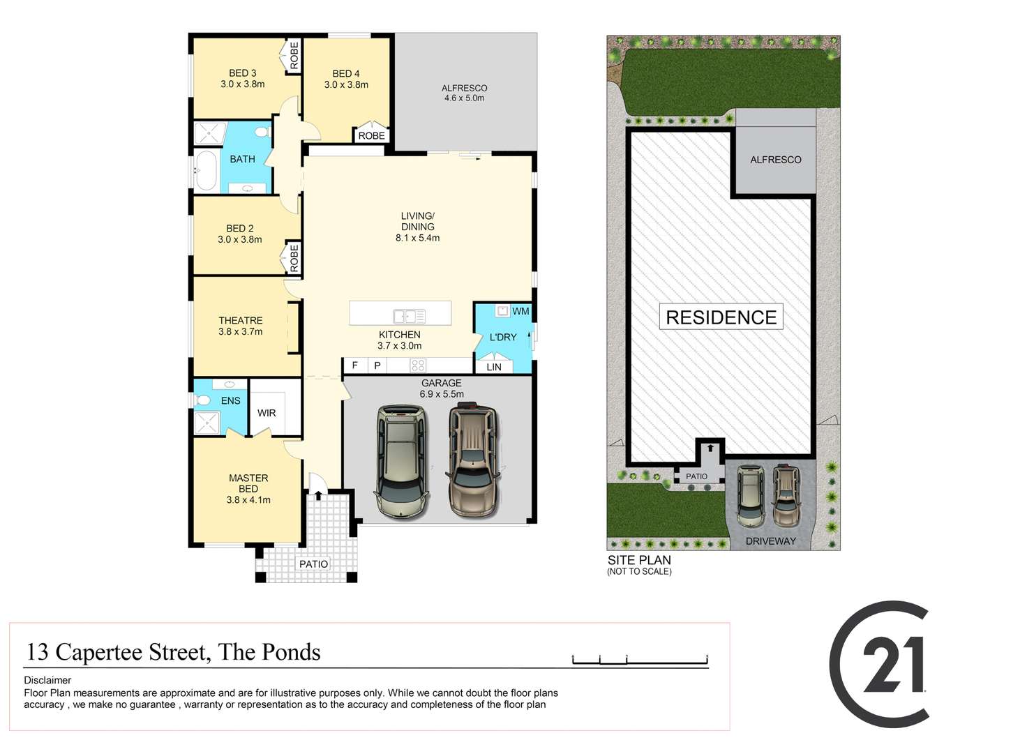 Floorplan of Homely house listing, 13 Capertee Street, The Ponds NSW 2769