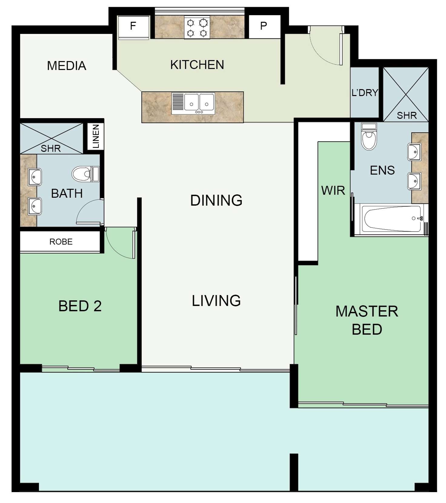 Floorplan of Homely unit listing, 27/16 Okinja Road, Alexandra Headland QLD 4572