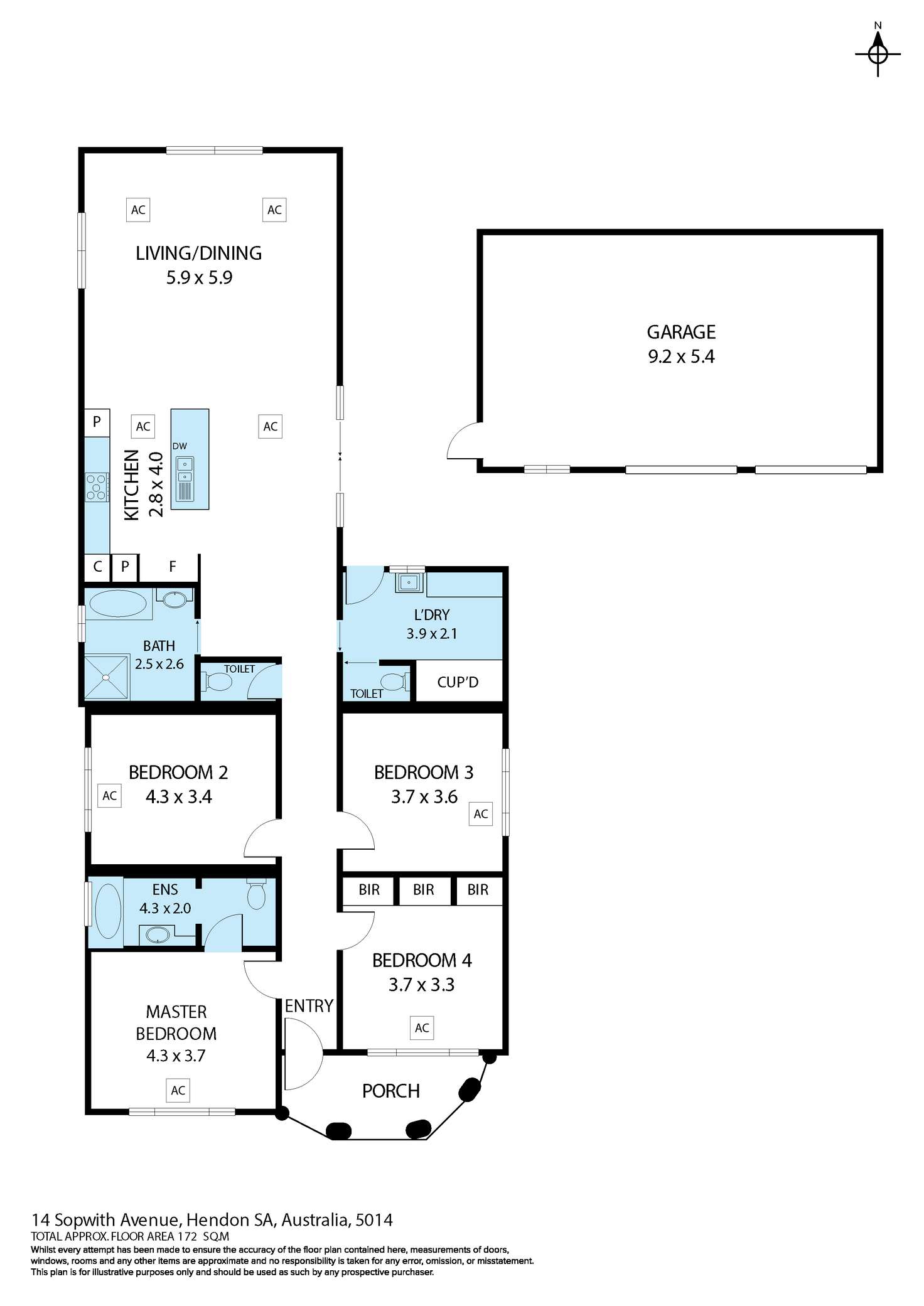 Floorplan of Homely house listing, 14 Sopwith Avenue, Hendon SA 5014