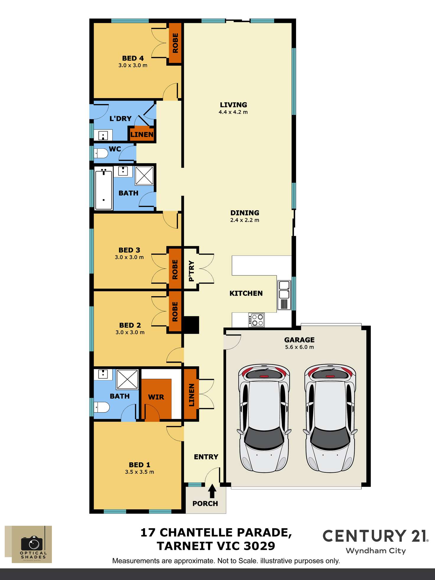 Floorplan of Homely house listing, 17 Chantelle Parade, Tarneit VIC 3029