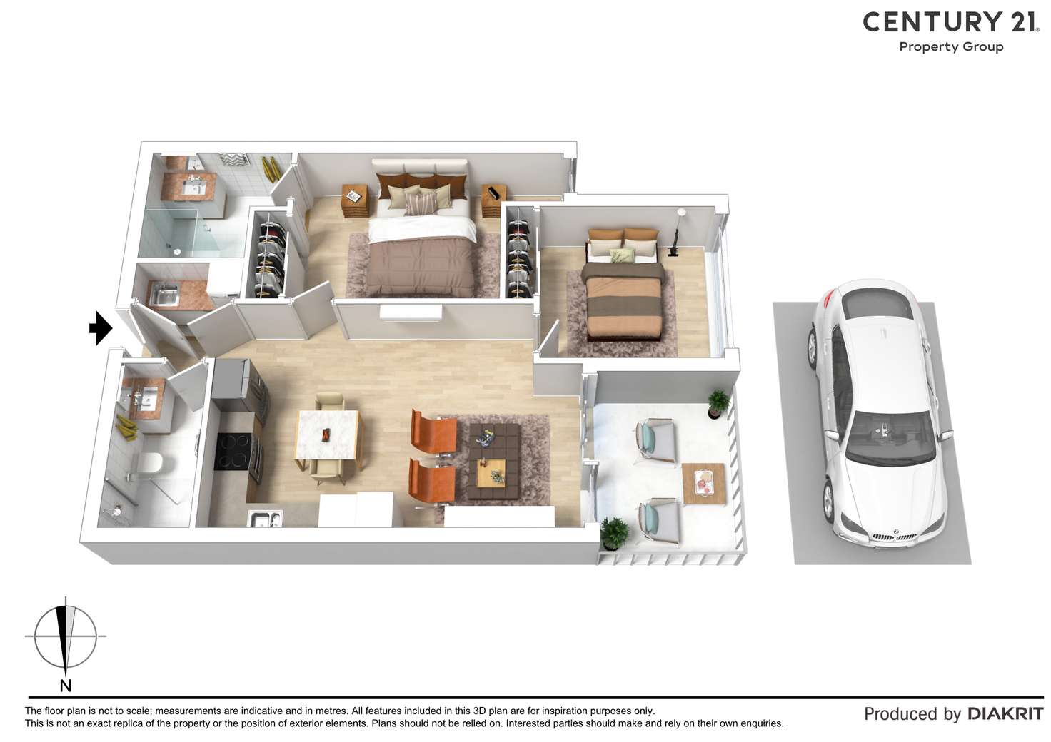 Floorplan of Homely apartment listing, 114/15 Maude Street, Cheltenham VIC 3192