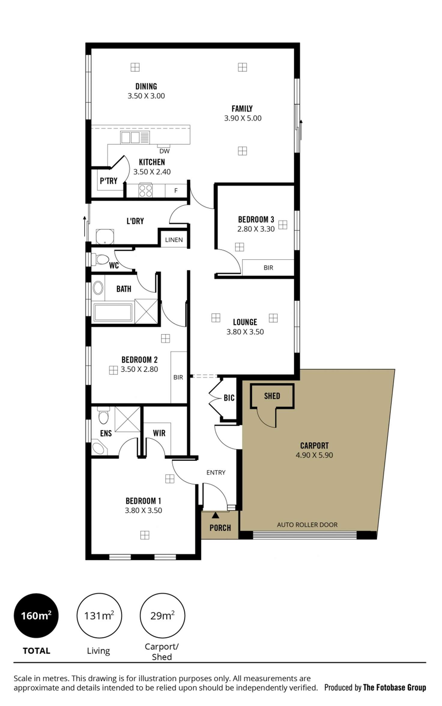 Floorplan of Homely house listing, 36 Brendan Street, Christie Downs SA 5164