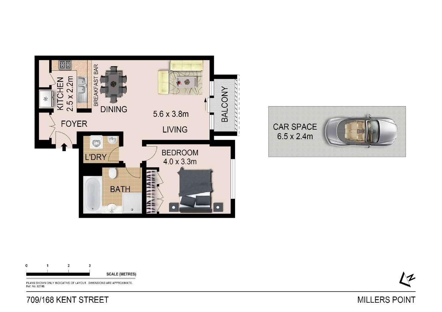 Floorplan of Homely apartment listing, 709/168 Kent Street, Millers Point NSW 2000