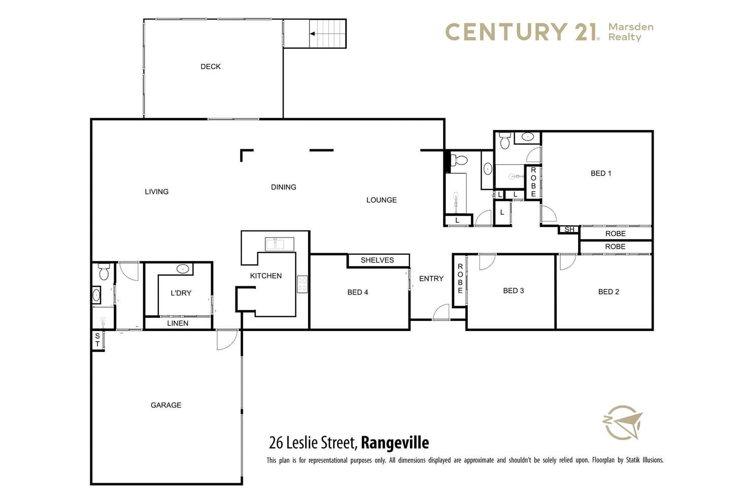 Floorplan of Homely house listing, 26 Leslie Street, Rangeville QLD 4350
