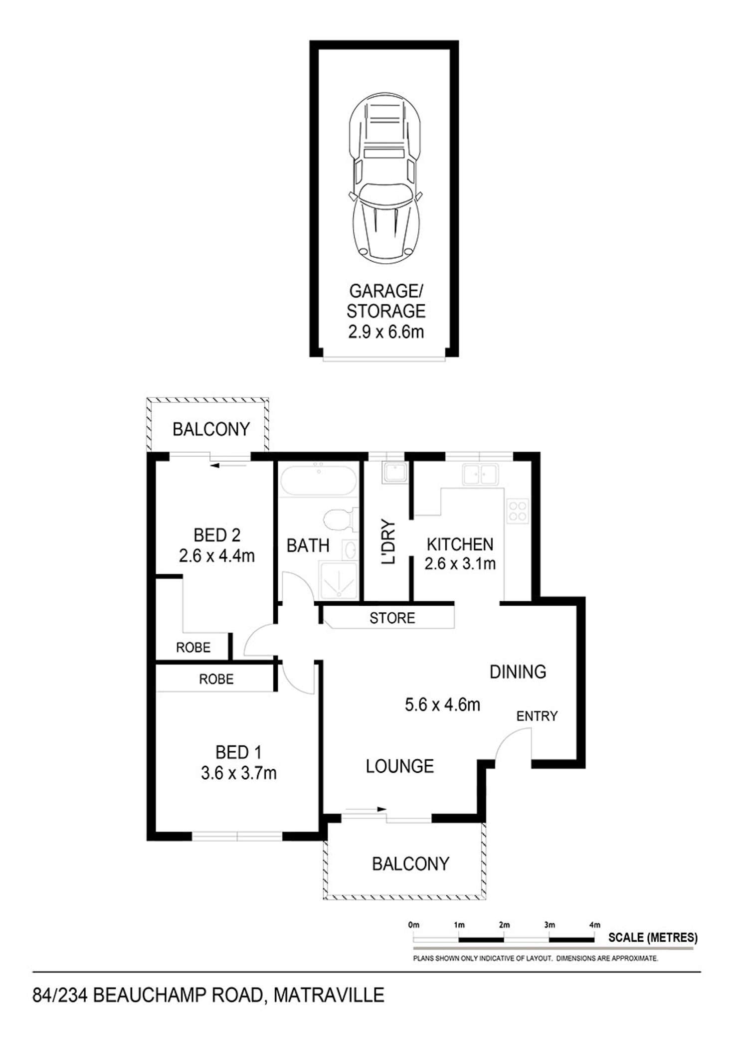 Floorplan of Homely apartment listing, 84/234 Beauchamp Road, Matraville NSW 2036