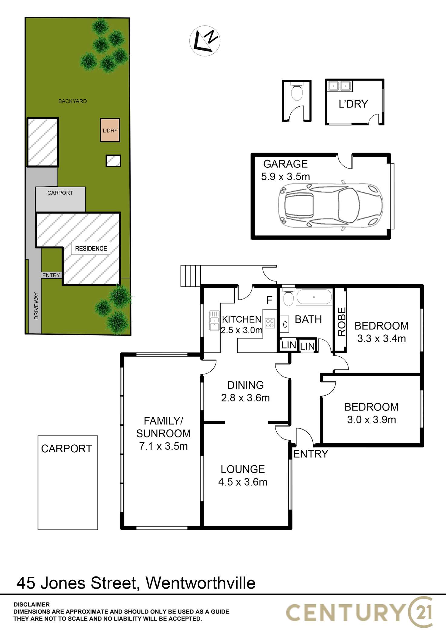 Floorplan of Homely house listing, 45 Jones Street, Wentworthville NSW 2145