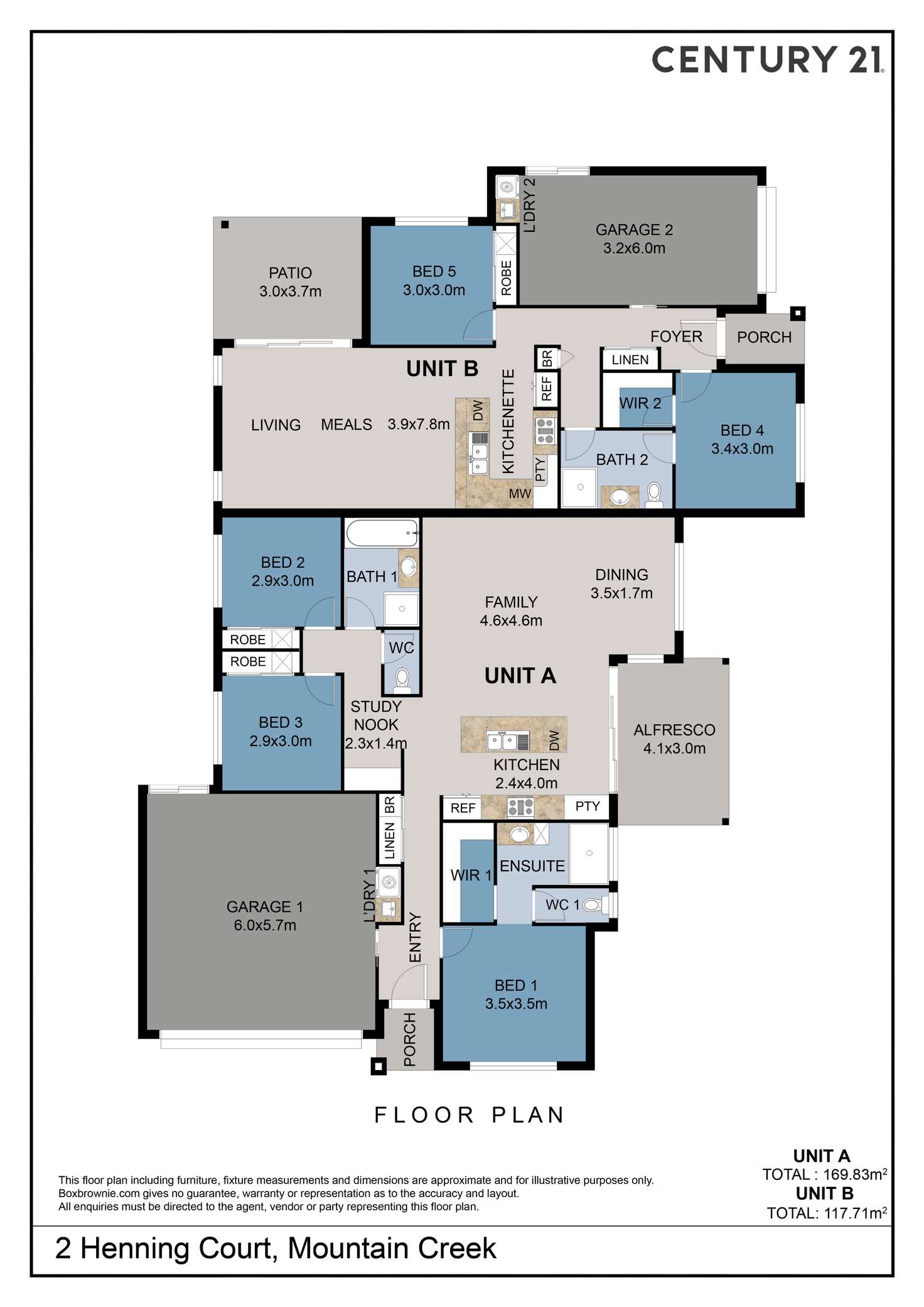 Floorplan of Homely house listing, 2 Henning Court, Mountain Creek QLD 4557