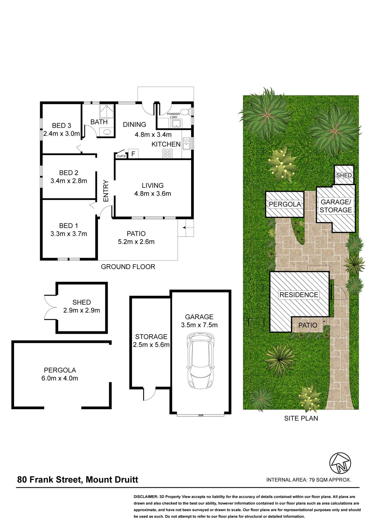 Floorplan of Homely house listing, 80 Frank Street, Mount Druitt NSW 2770