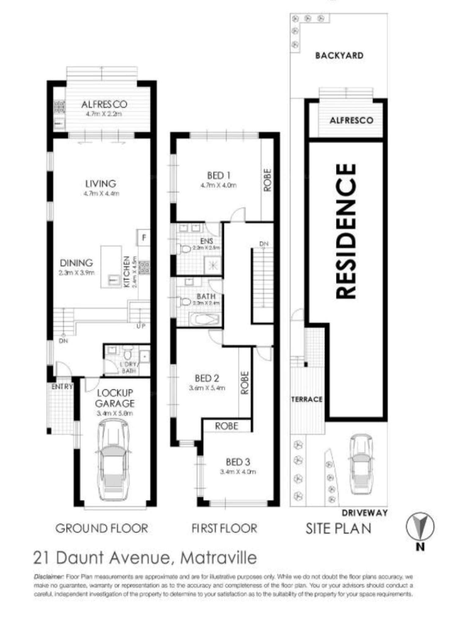 Floorplan of Homely semiDetached listing, 21a Daunt Avenue, Matraville NSW 2036