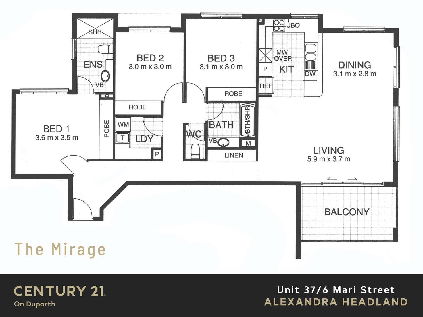 Floorplan of Homely unit listing, 37/6 Mari Street, Alexandra Headland QLD 4572