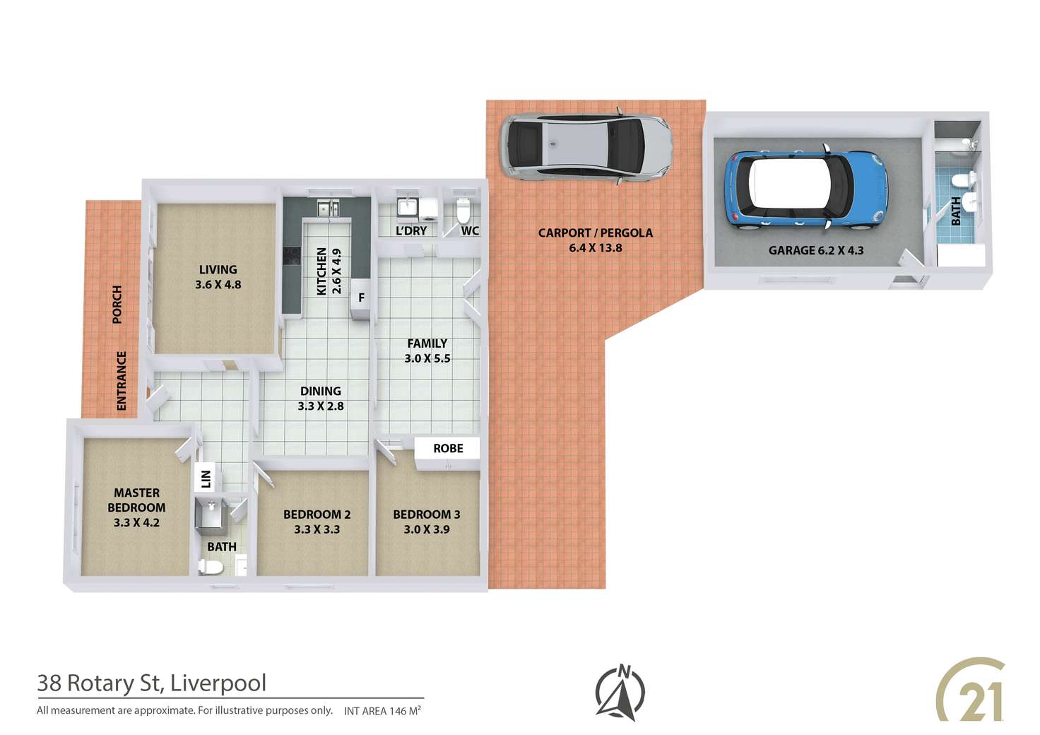Floorplan of Homely house listing, 38 Rotary Street, Liverpool NSW 2170