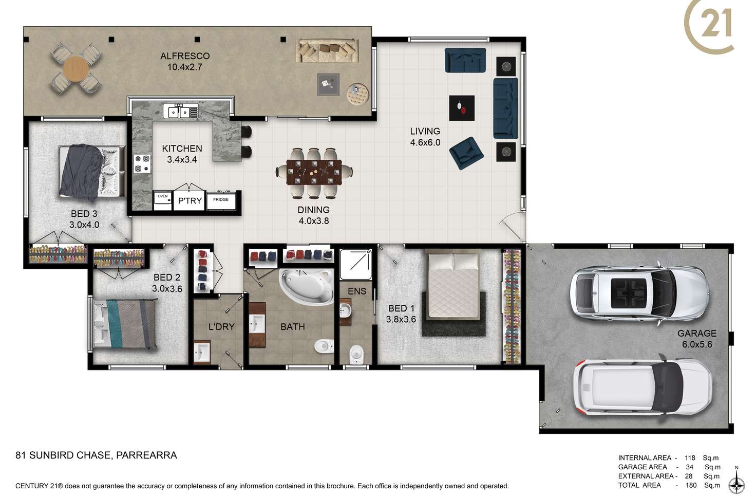Floorplan of Homely house listing, 81 Sunbird Chase, Parrearra QLD 4575
