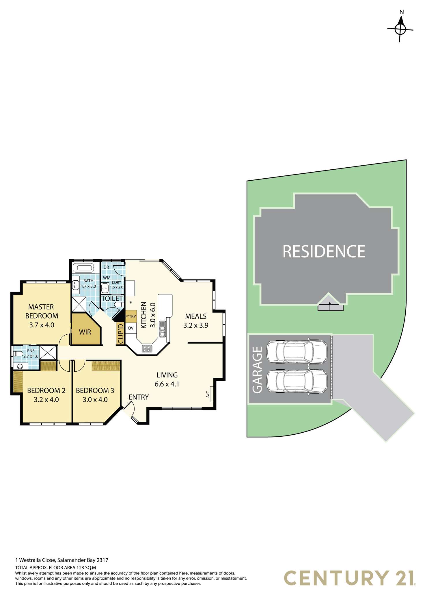 Floorplan of Homely house listing, 1 Westralia Close, Salamander Bay NSW 2317