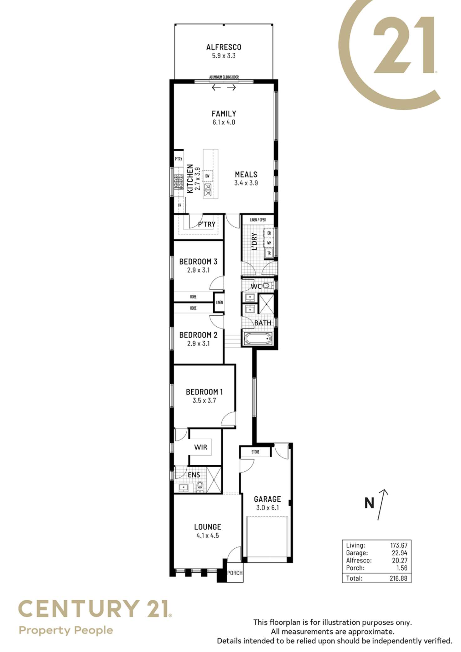 Floorplan of Homely house listing, Lot 21 Corralyn Terrace, Enfield SA 5085