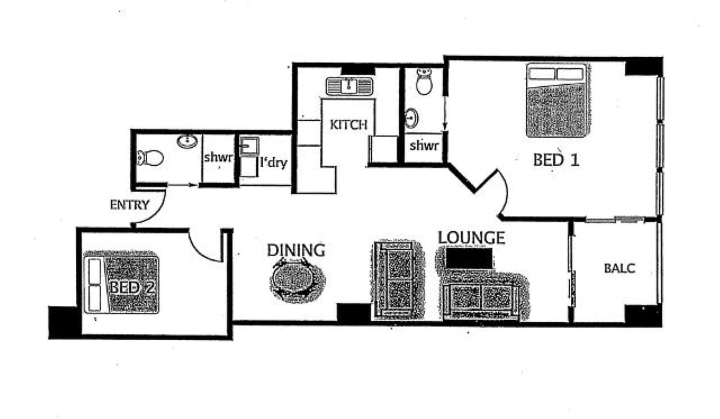 Floorplan of Homely apartment listing, 56/65 King William Street, Adelaide SA 5000