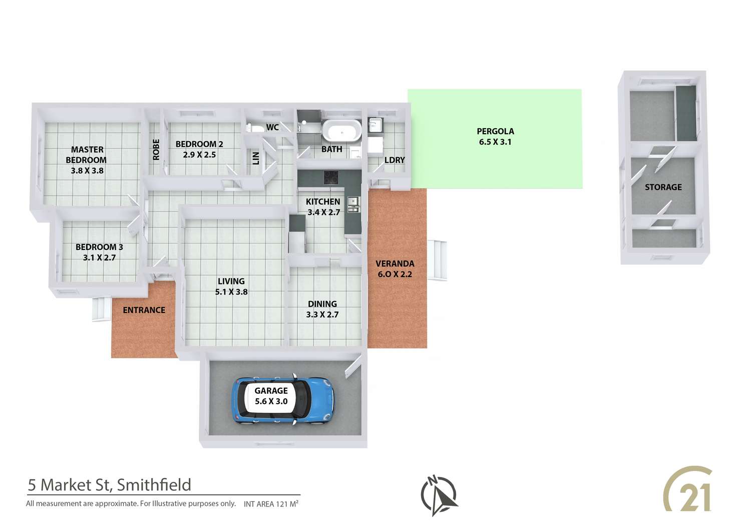 Floorplan of Homely house listing, 5 Market Street, Smithfield NSW 2164