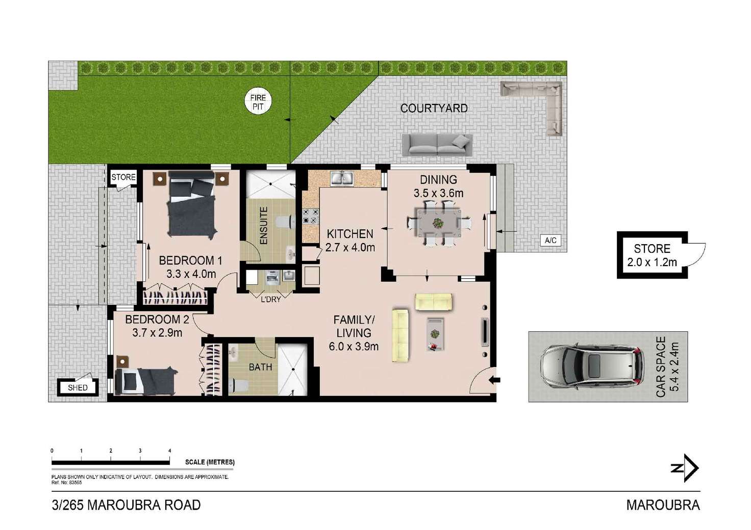 Floorplan of Homely unit listing, G03/265 Maroubra Road, Maroubra NSW 2035
