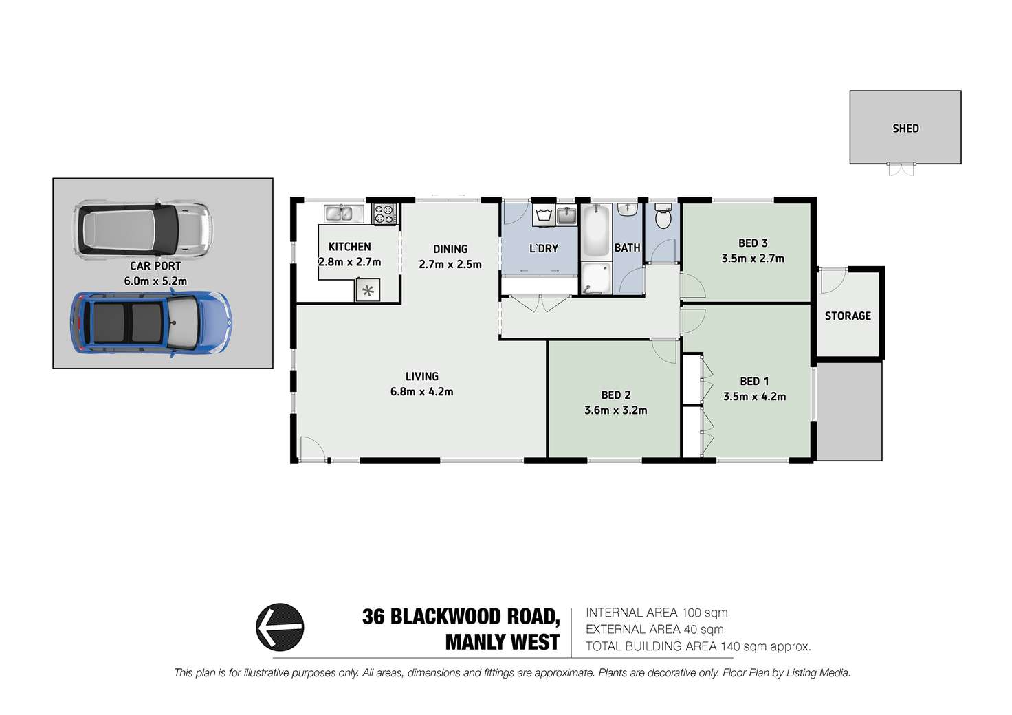 Floorplan of Homely house listing, 33 Mountjoy Terrace, Wynnum QLD 4178
