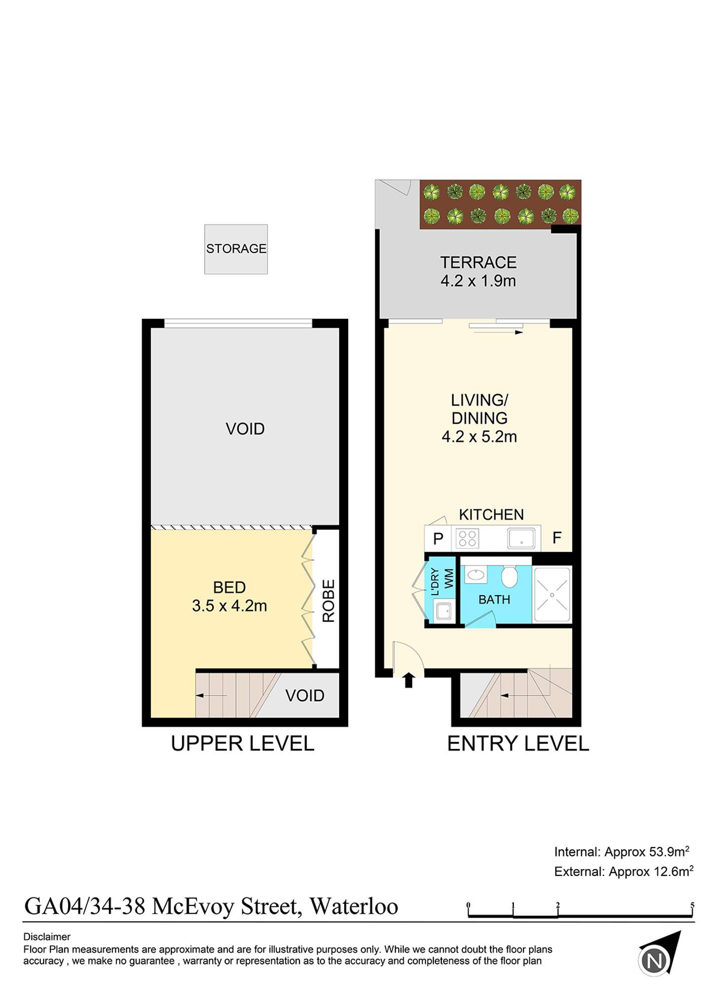 Floorplan of Homely apartment listing, GA04/34-38 McEvoy St, Waterloo NSW 2017
