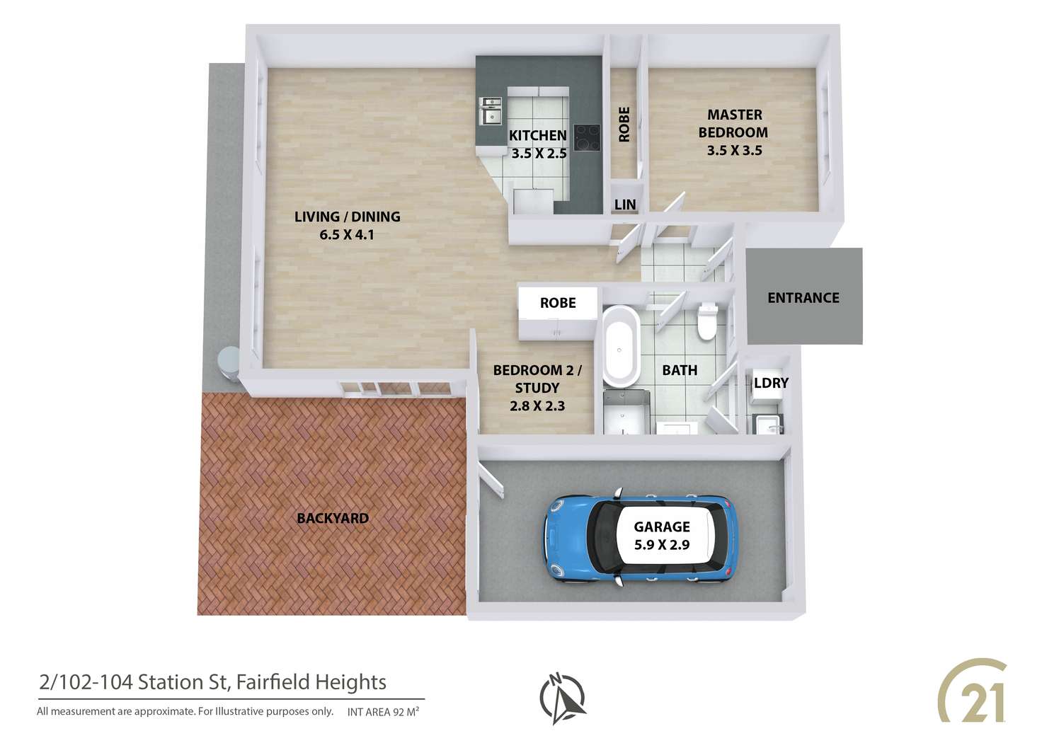 Floorplan of Homely villa listing, 2/102-104 Station Street, Fairfield Heights NSW 2165
