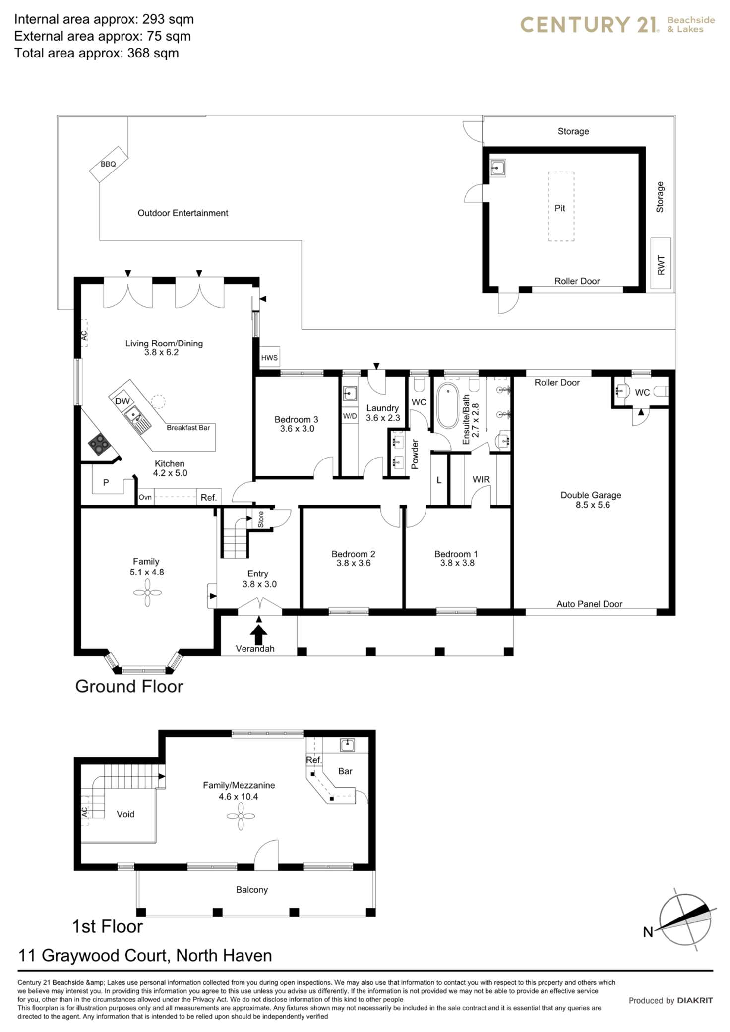 Floorplan of Homely house listing, 11 Graywood Court, North Haven SA 5018