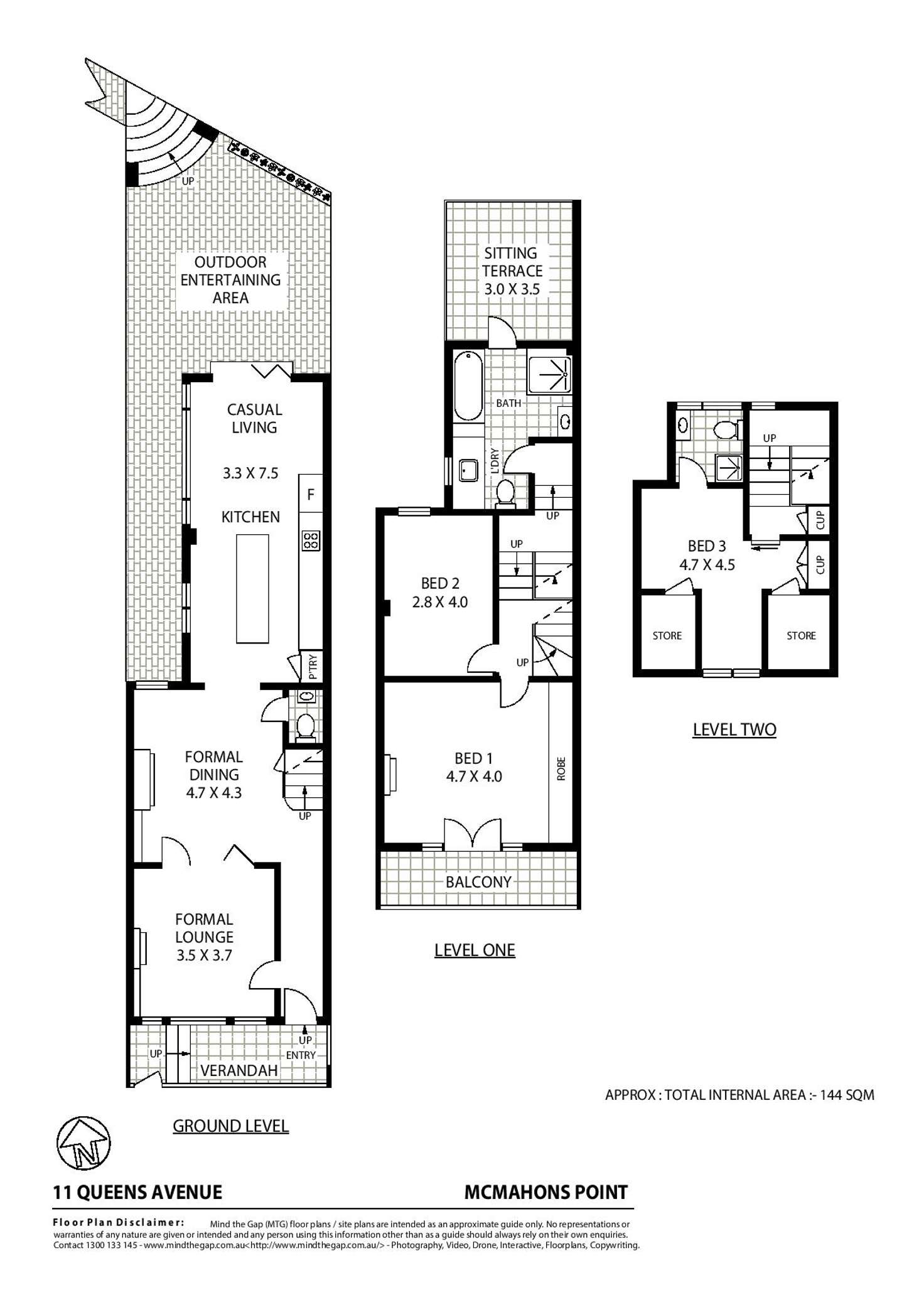 Floorplan of Homely house listing, 11 Queens Avenue, Mcmahons Point NSW 2060