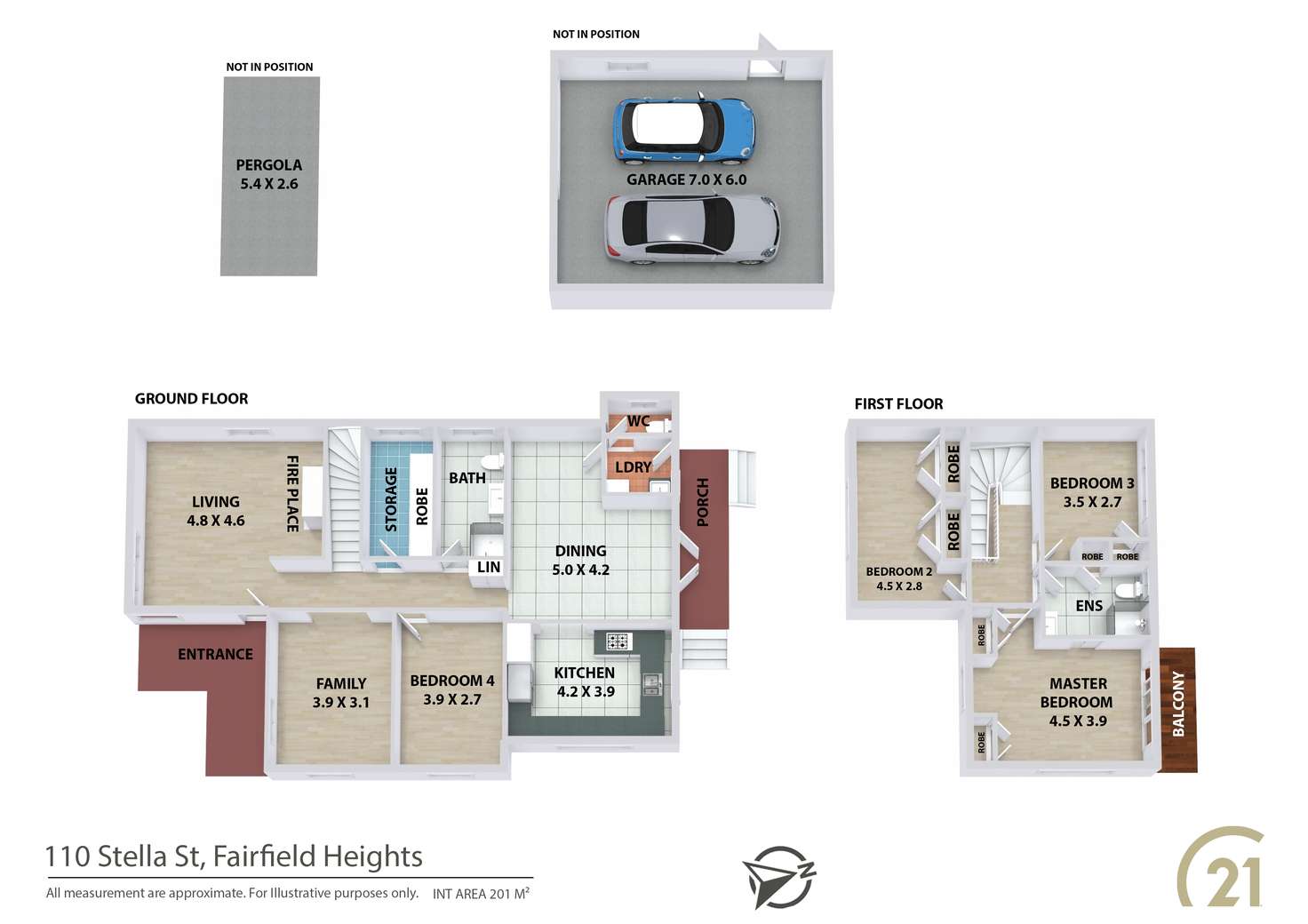 Floorplan of Homely house listing, 110 Stella Street, Fairfield Heights NSW 2165