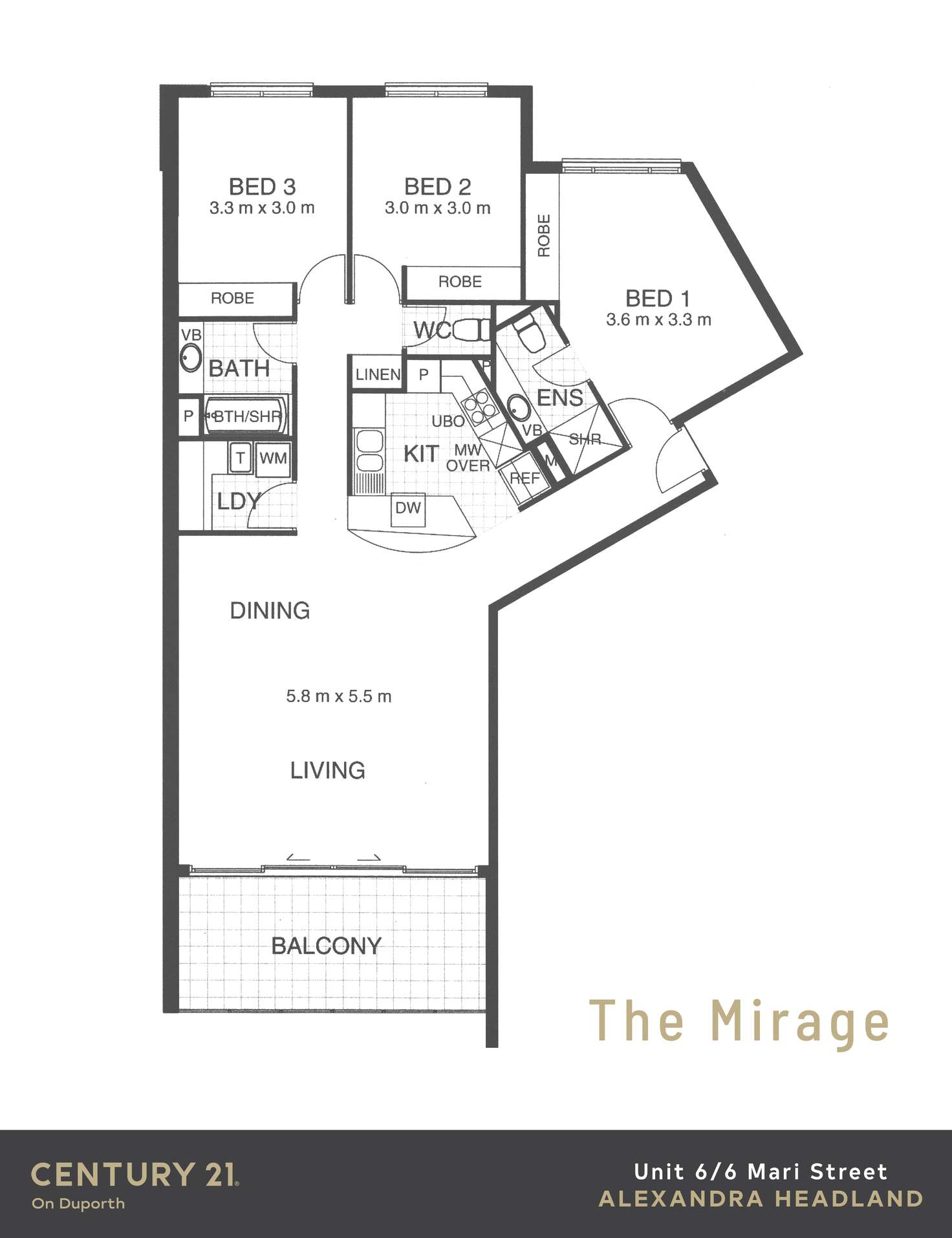 Floorplan of Homely unit listing, 6/6 Mari Street, Alexandra Headland QLD 4572