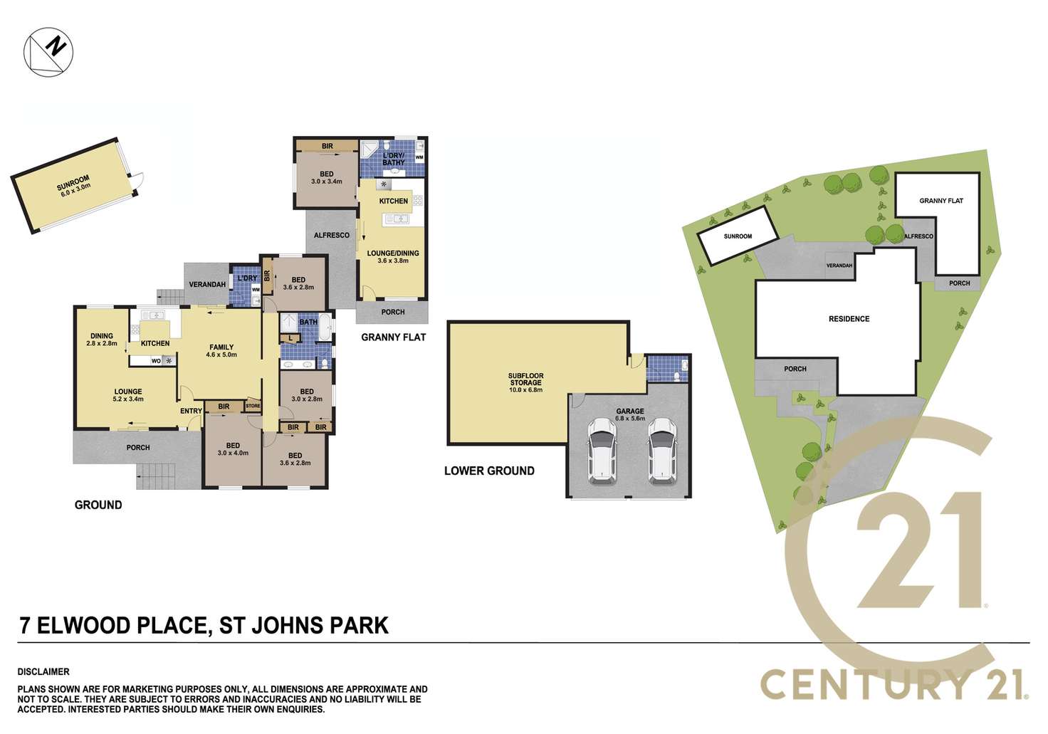 Floorplan of Homely house listing, 7 Elwood Place, St Johns Park NSW 2176