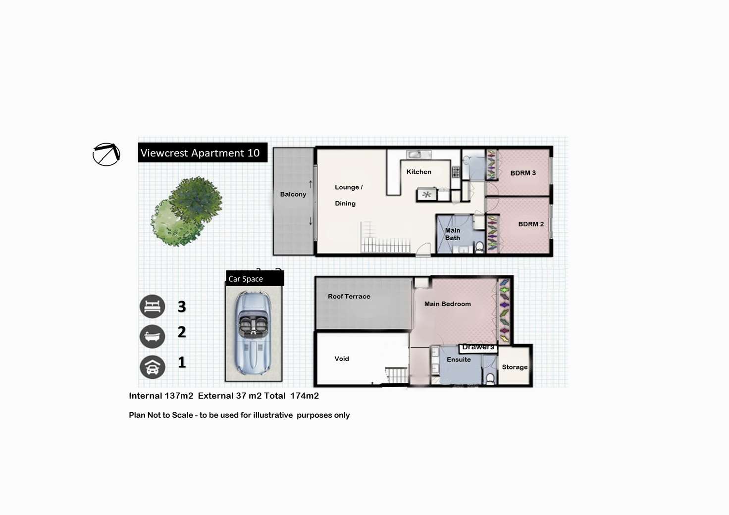 Floorplan of Homely apartment listing, 10/24 Viewland Drive, Noosa Heads QLD 4567