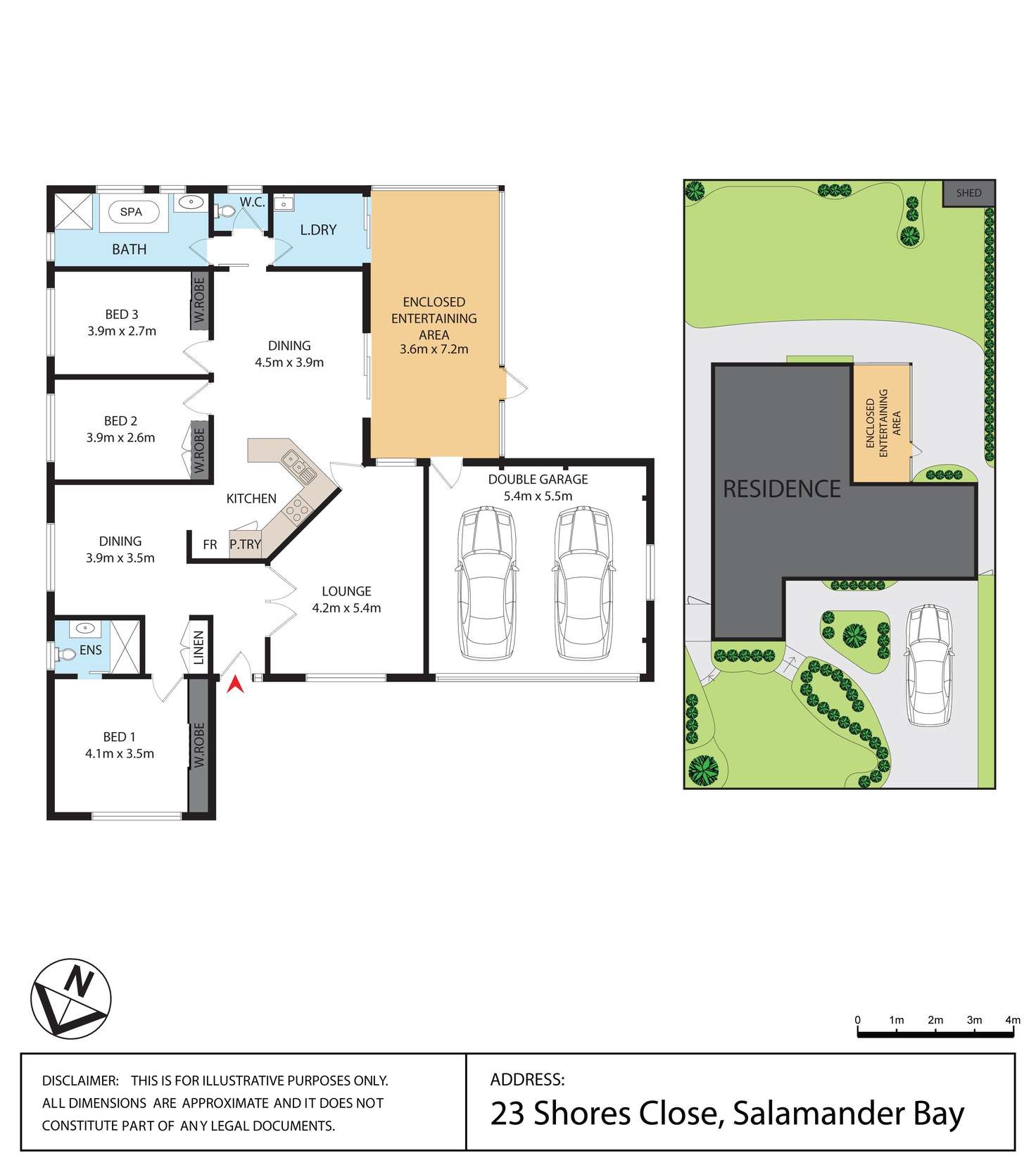 Floorplan of Homely house listing, 23 Shores Close, Salamander Bay NSW 2317