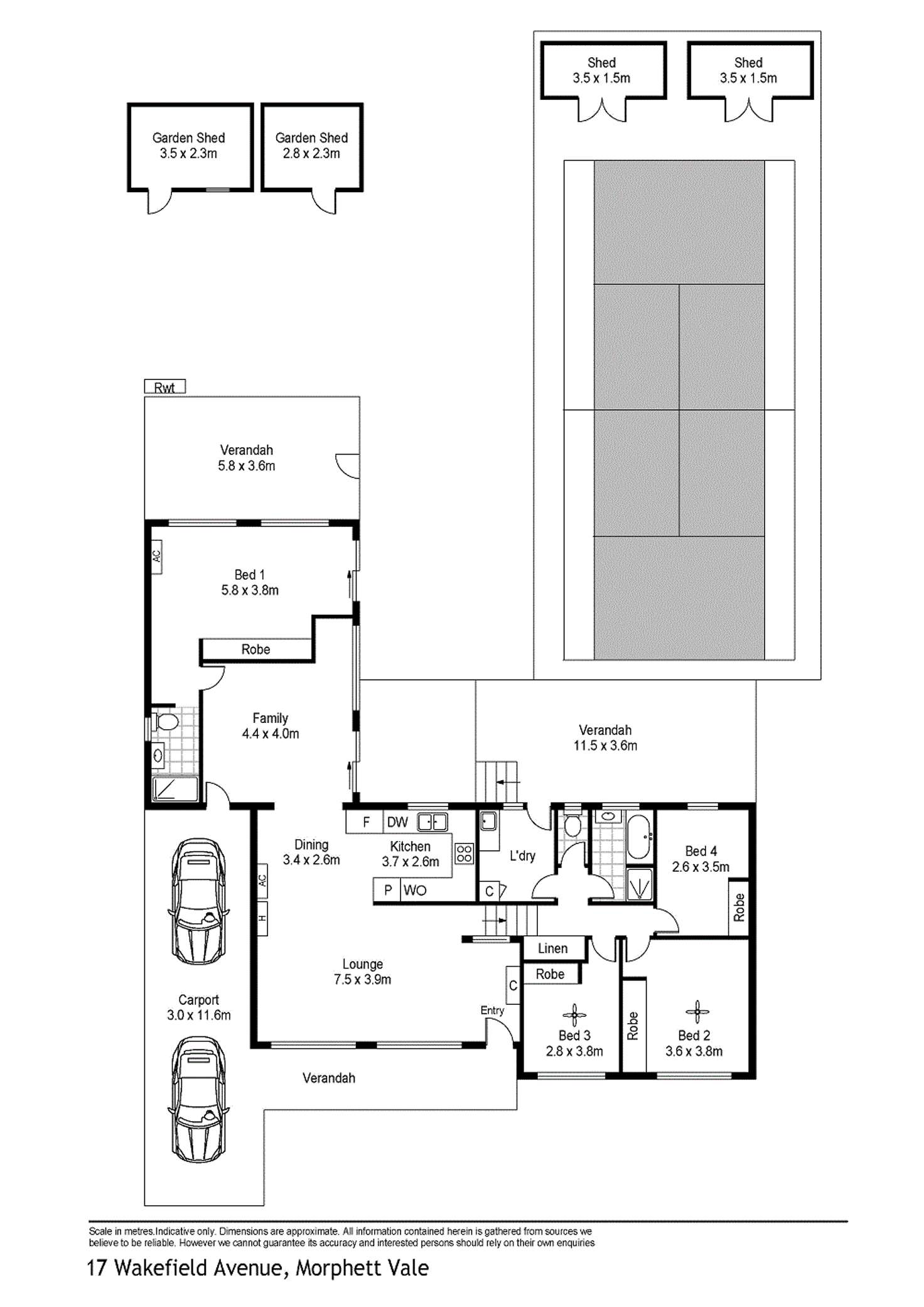Floorplan of Homely house listing, 17 Wakefield Ave, Morphett Vale SA 5162
