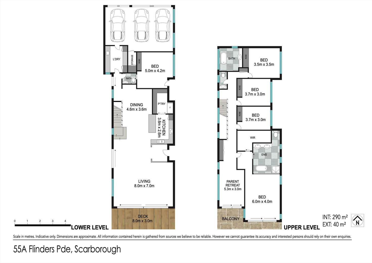 Floorplan of Homely house listing, 55A Flinders Parade, Scarborough QLD 4020