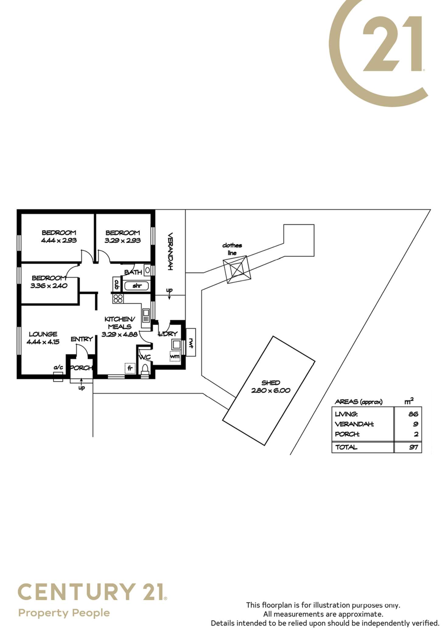 Floorplan of Homely house listing, 6 Oldfield Street, Parafield Gardens SA 5107