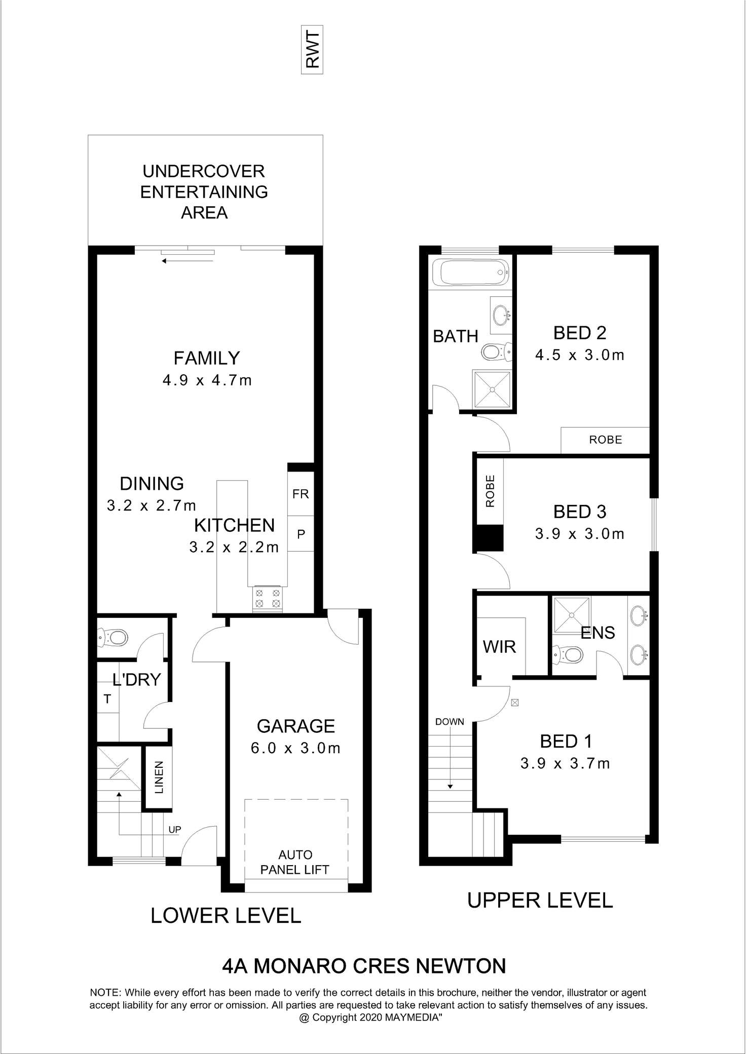 Floorplan of Homely house listing, 5D Monaro Cresent, Newton SA 5074