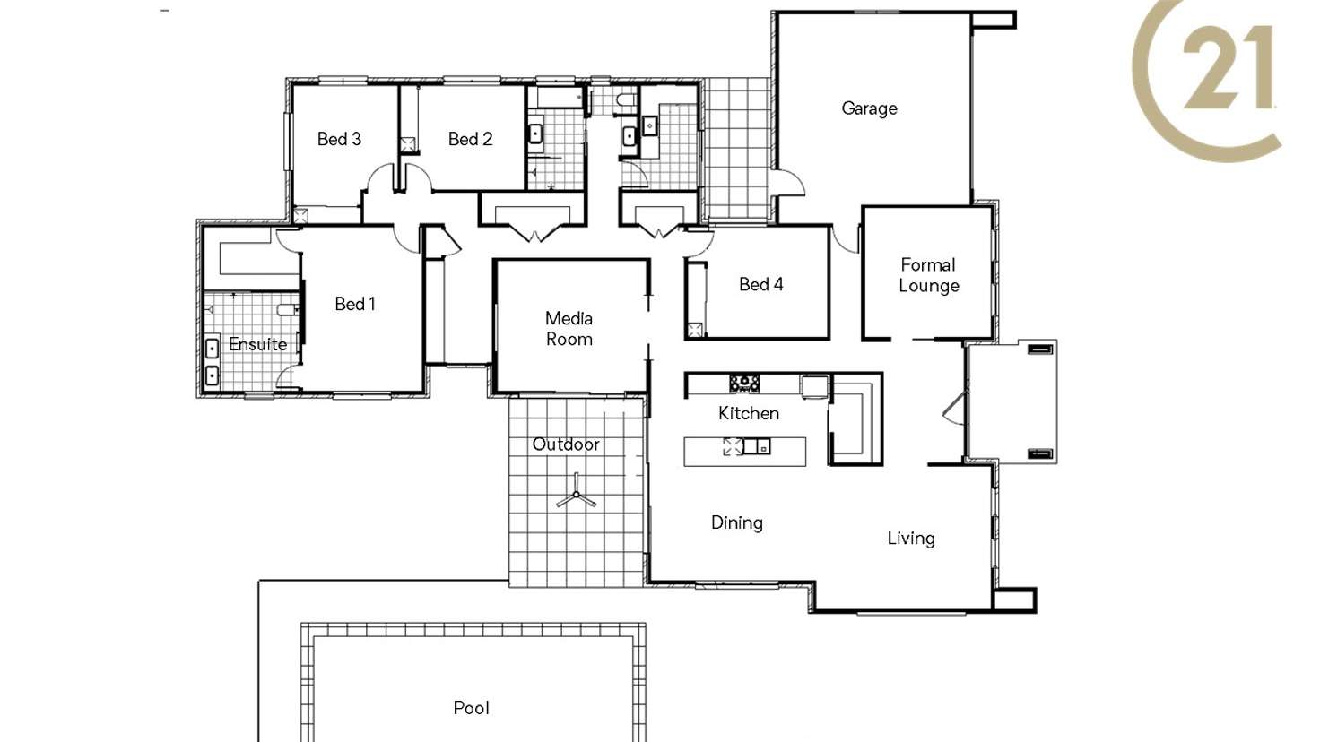 Floorplan of Homely house listing, 10 Colman Drive, Middle Ridge QLD 4350