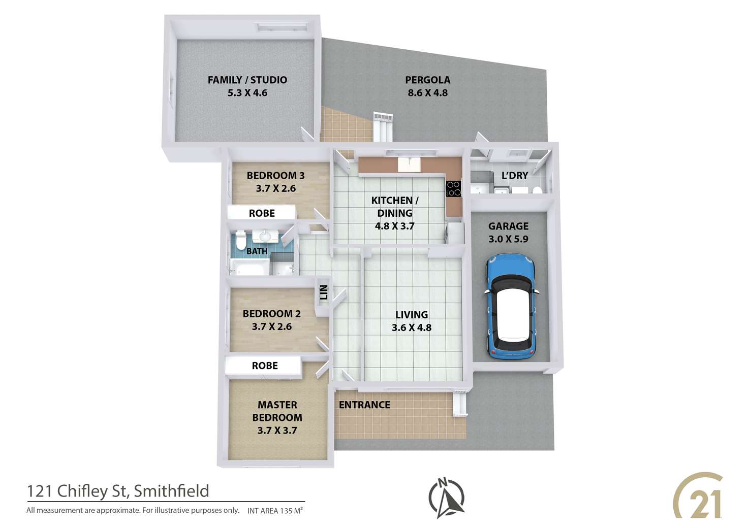 Floorplan of Homely house listing, 121 Chifley Street, Smithfield NSW 2164