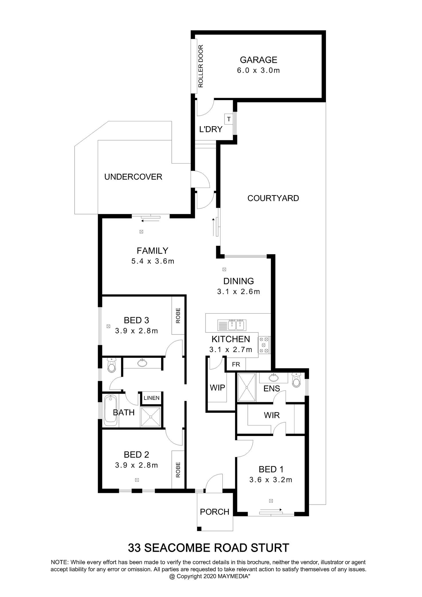 Floorplan of Homely house listing, 33 Seacombe Road, Sturt SA 5047