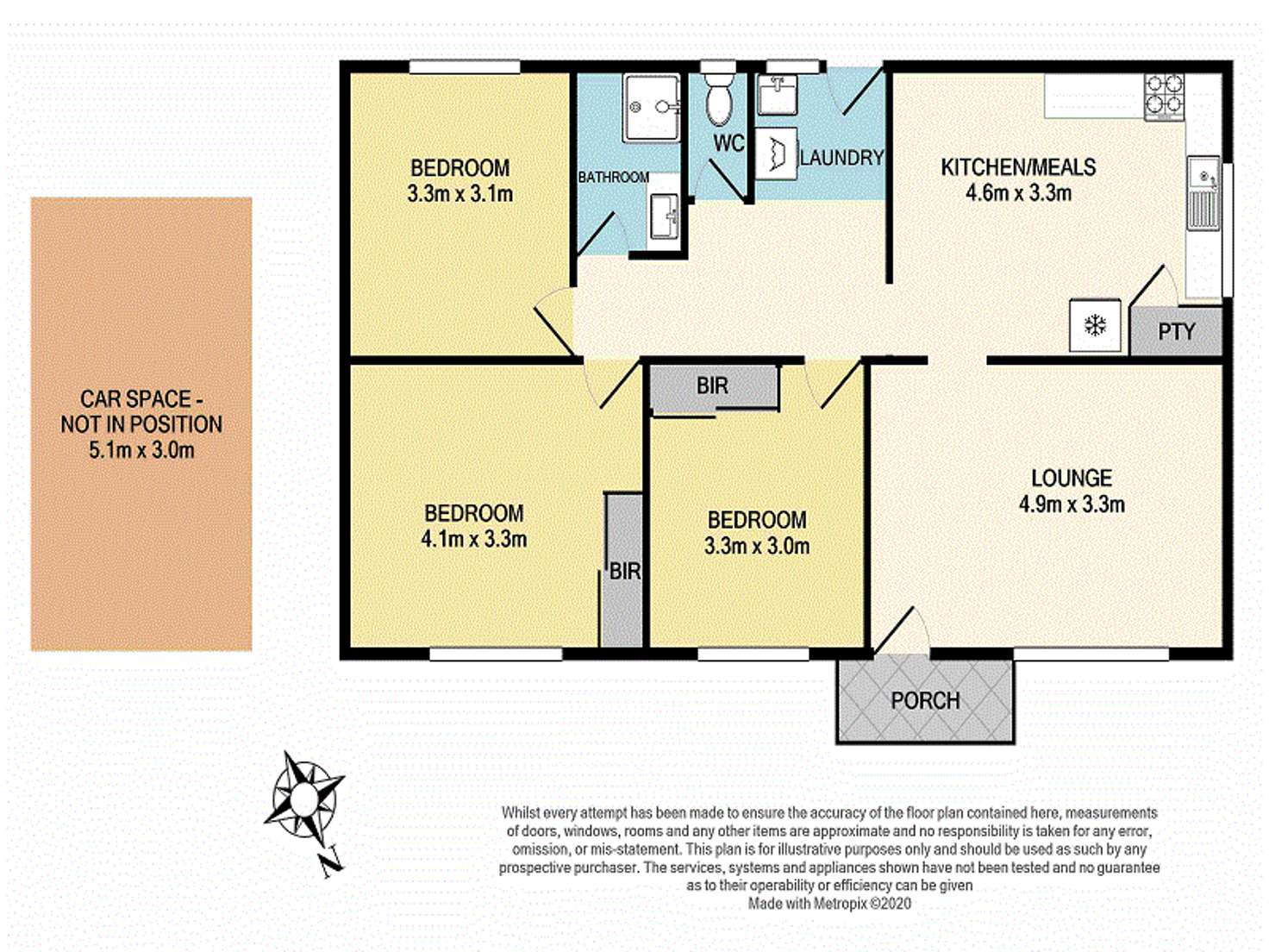 Floorplan of Homely apartment listing, 1/44 Glendale Road, Springvale VIC 3171