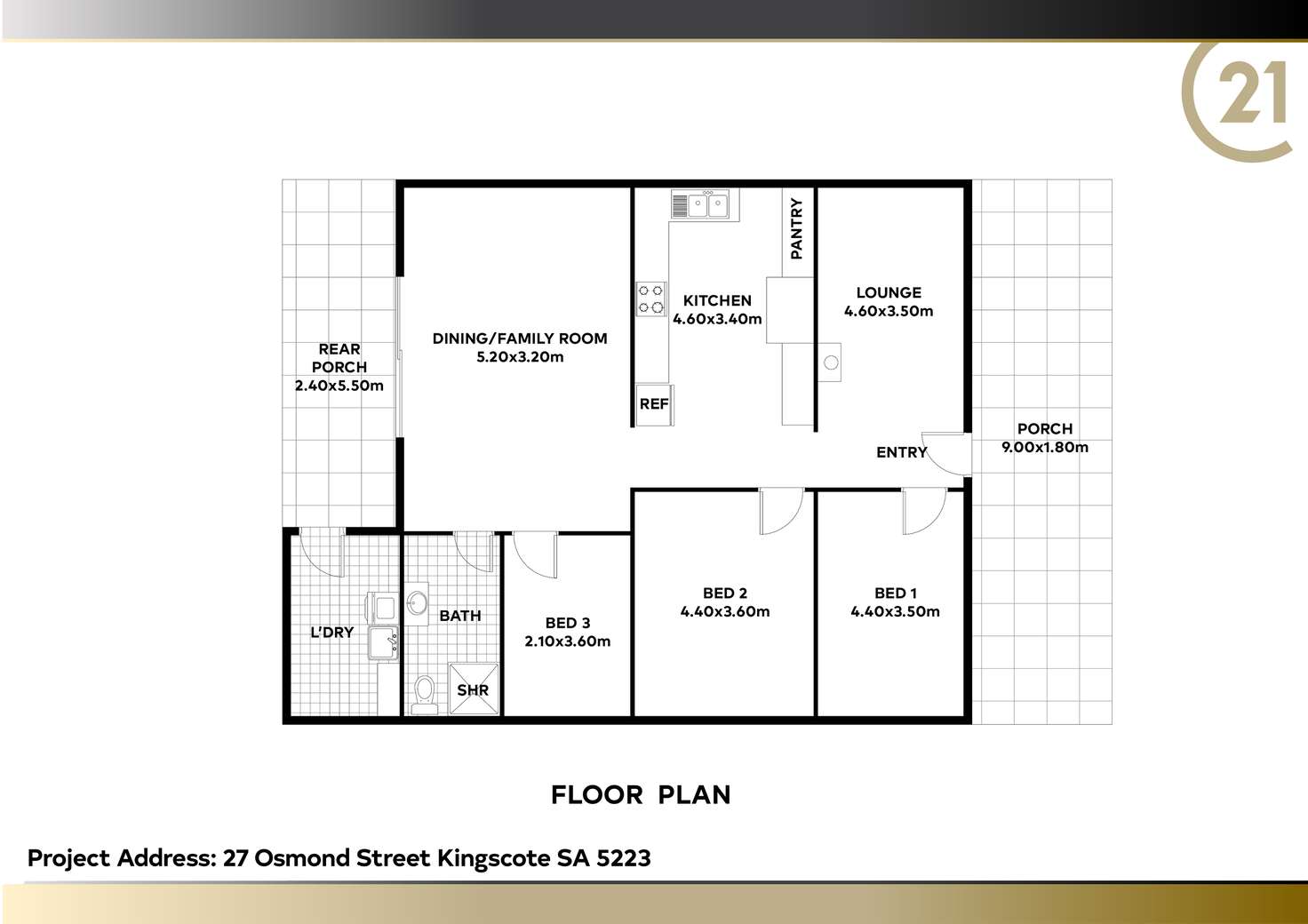 Floorplan of Homely house listing, 27 Osmond Street, Kingscote SA 5223