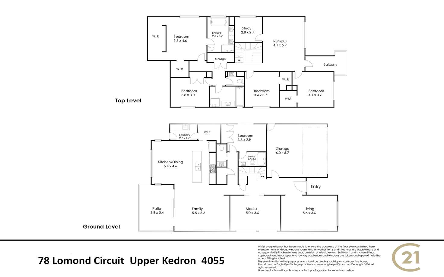 Floorplan of Homely house listing, 78 Lomond Circuit, Upper Kedron QLD 4055