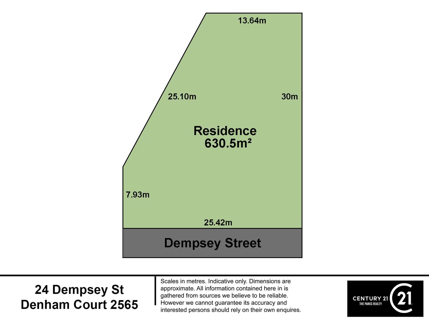 Floorplan of Homely residentialLand listing, 24 Dempsey Street, Denham Court NSW 2565